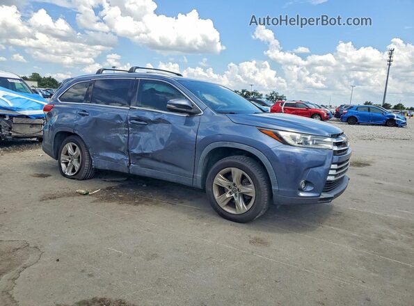 5TDYZRFH7KS356097 2019 TOYOTA HIGHLANDER Blue Przód prawy
