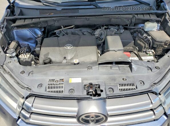 5TDYZRFH7KS356097 2019 TOYOTA HIGHLANDER Blue Widok komory silnika