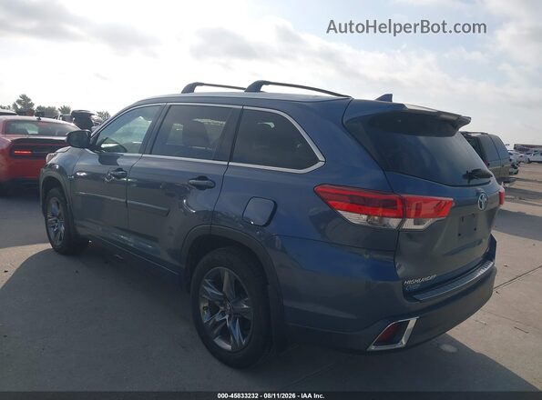 5TDYZRFH8HS188432 2017 TOYOTA HIGHLANDER Синий Задняя левая четверть