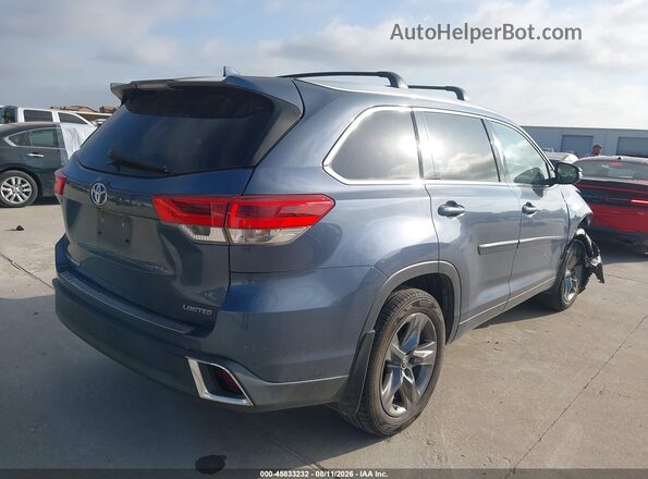 5TDYZRFH8HS188432 2017 TOYOTA HIGHLANDER Синий Задняя правая четверть