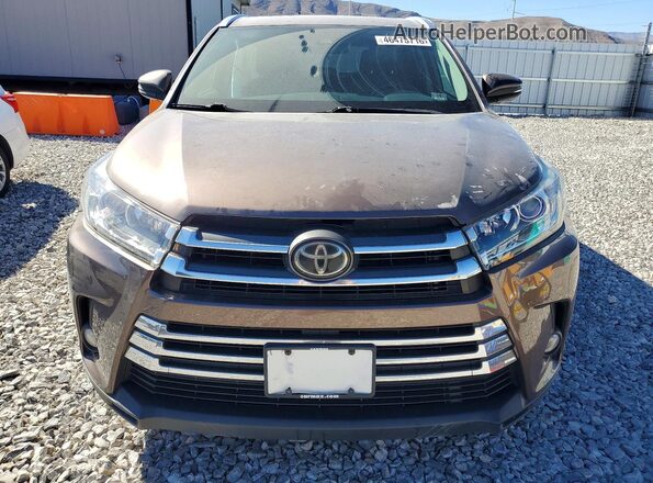 5TDYZRFH8JS279660 2018 TOYOTA HIGHLANDER Brown Vista frontal