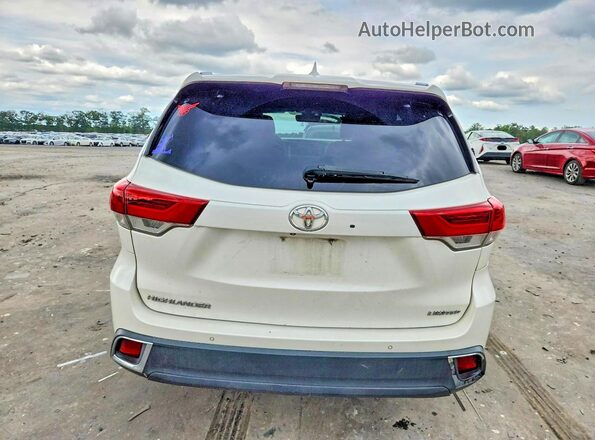 5TDYZRFH8KS309144 2019 TOYOTA HIGHLANDER White Widok z tyłu