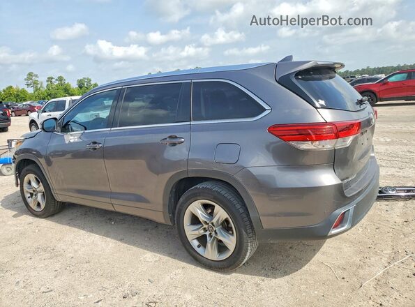 5TDYZRFH9JS268165 2018 TOYOTA HIGHLANDER Gray Задня ліва чверть