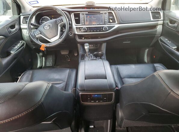 5TDYZRFH9JS268165 2018 TOYOTA HIGHLANDER Gray Вид панелі приладів