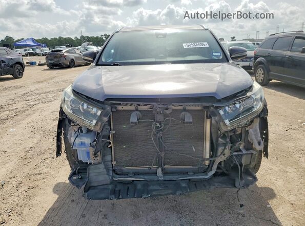5TDYZRFH9JS268165 2018 TOYOTA HIGHLANDER Gray Вид спереду