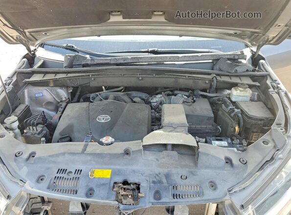 5TDYZRFH9JS268165 2018 TOYOTA HIGHLANDER Gray Вид підкапотного простору