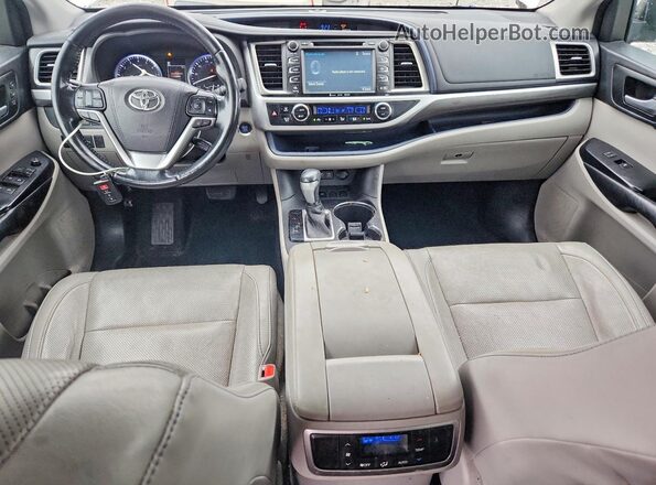 5TDYZRFHXHS209443 2017 TOYOTA HIGHLANDER White Vista del salpicadero