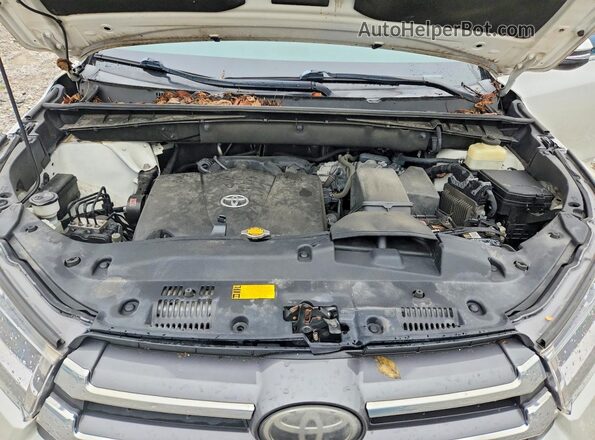 5TDYZRFHXHS209443 2017 TOYOTA HIGHLANDER White Vista del compartimento del motor