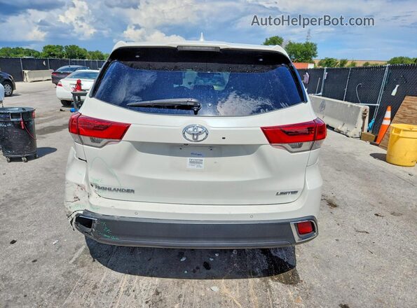 5TDYZRFHXJS257594 2018 TOYOTA HIGHLANDER White Հետևի տեսք