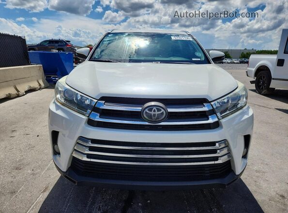 5TDYZRFHXJS257594 2018 TOYOTA HIGHLANDER White Դիմացի տեսք
