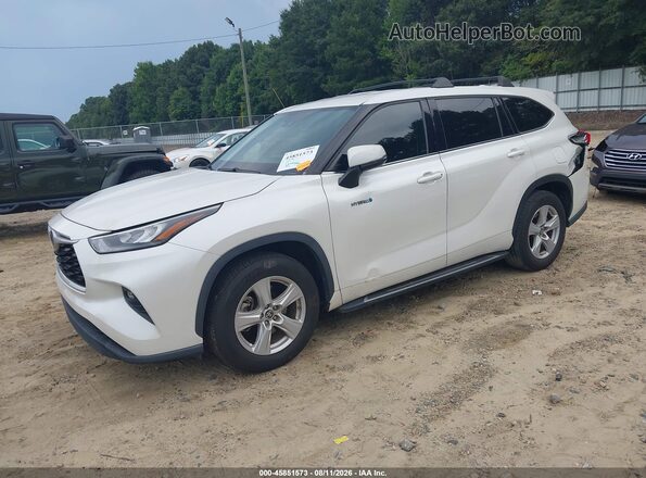5TDZARAH0LS502697 2020 TOYOTA HIGHLANDER White Vista tres cuartos delantera izquierda