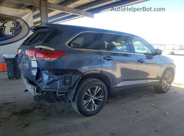 5TDZARFH0JS034377 2018 TOYOTA HIGHLANDER Blue Задня права чверть