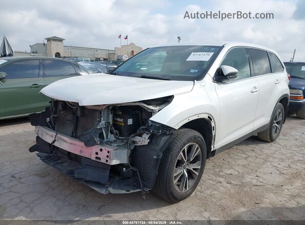 5TDZARFH0KS054792 2019 TOYOTA HIGHLANDER Белый Передняя левая четверть