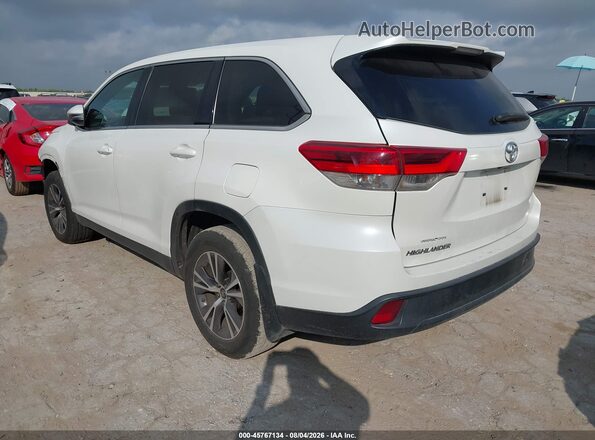 5TDZARFH0KS054792 2019 TOYOTA HIGHLANDER Белый Задняя левая четверть