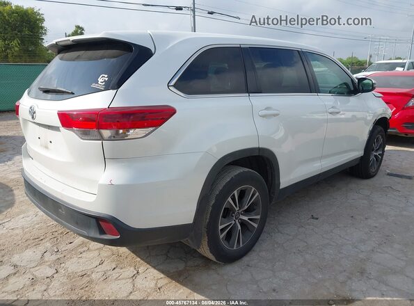 5TDZARFH0KS054792 2019 TOYOTA HIGHLANDER Белый Задняя правая четверть