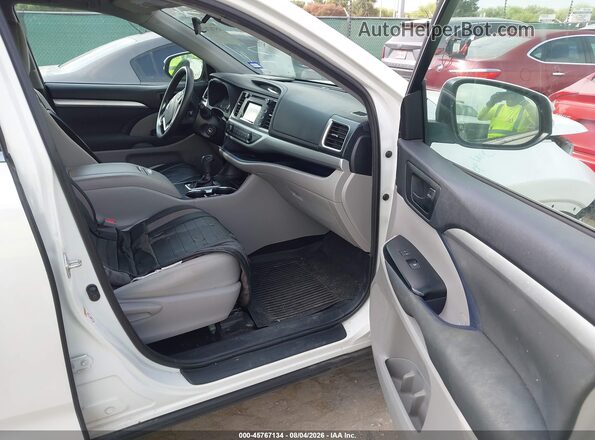 5TDZARFH0KS054792 2019 TOYOTA HIGHLANDER Белый Вид салона спереди