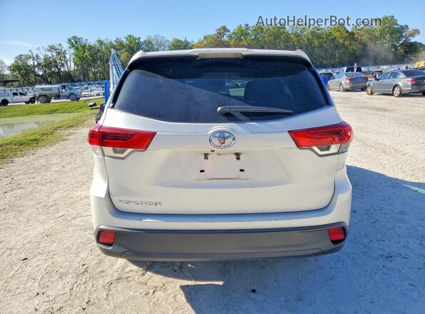 5TDZARFH0KS057613 2019 TOYOTA HIGHLANDER White Vista trasera