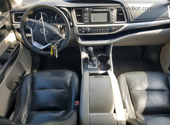 5TDZARFH2GS017640 2016 TOYOTA HIGHLANDER Silver Widok deski rozdzielczej
