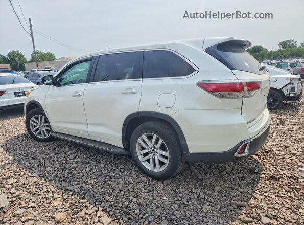 5TDZARFH3GS018070 2016 TOYOTA HIGHLANDER Белый Задняя левая четверть