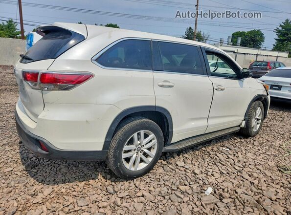 5TDZARFH3GS018070 2016 TOYOTA HIGHLANDER Белый Задняя правая четверть