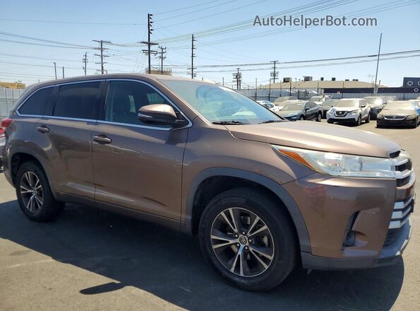 5TDZARFH3JS037290 2018 TOYOTA HIGHLANDER Brown Delantero derecho