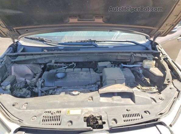 5TDZARFH3JS037290 2018 TOYOTA HIGHLANDER Brown Vista del compartimento del motor