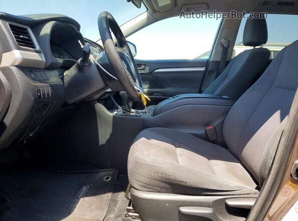 5TDZARFH3JS037290 2018 TOYOTA HIGHLANDER Brown Vista interior delantera