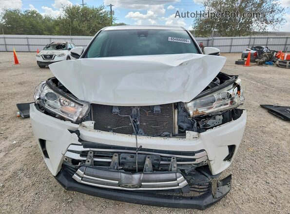 5TDZARFH4KS050342 2019 TOYOTA HIGHLANDER White წინა ხედი