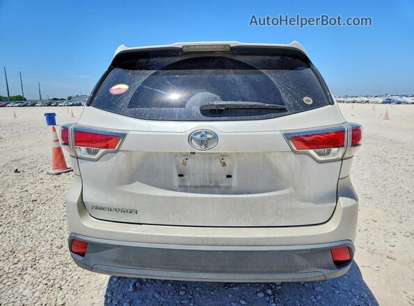 5TDZARFH6GS021268 2016 TOYOTA HIGHLANDER White უკანა ხედი