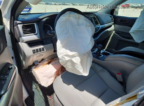 5TDZARFH6GS021268 2016 TOYOTA HIGHLANDER White წინა პანელის ხედი