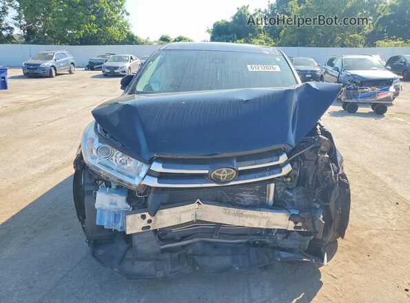 5TDZARFH6JS036487 2018 TOYOTA HIGHLANDER Black Вид спереду