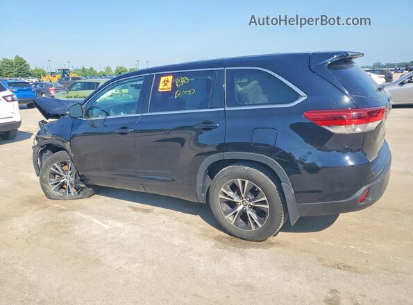 5TDZARFH6JS036487 2018 TOYOTA HIGHLANDER Black Задня ліва чверть