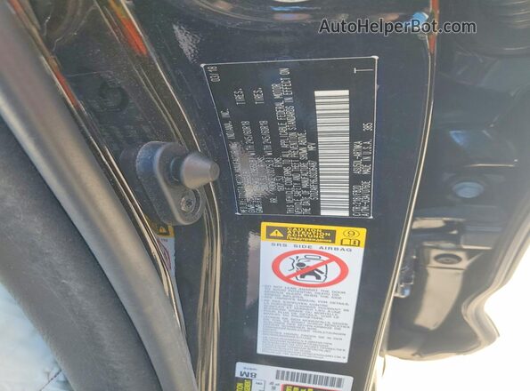 5TDZARFH6JS036487 2018 TOYOTA HIGHLANDER Black Вид наклейки з VIN-кодом