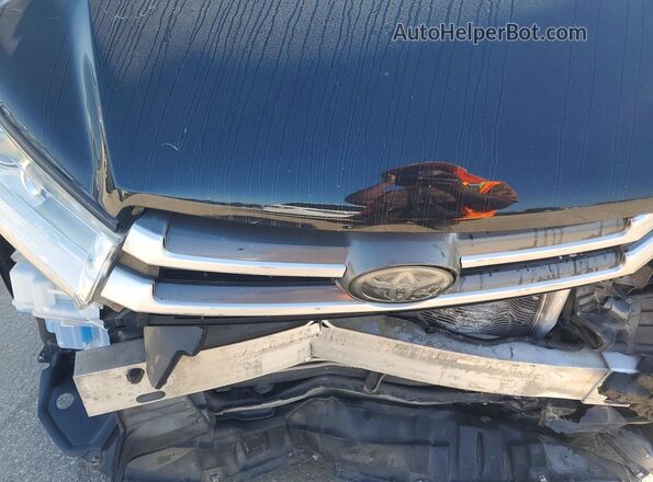 5TDZARFH6JS036487 2018 TOYOTA HIGHLANDER Black Вид підкапотного простору