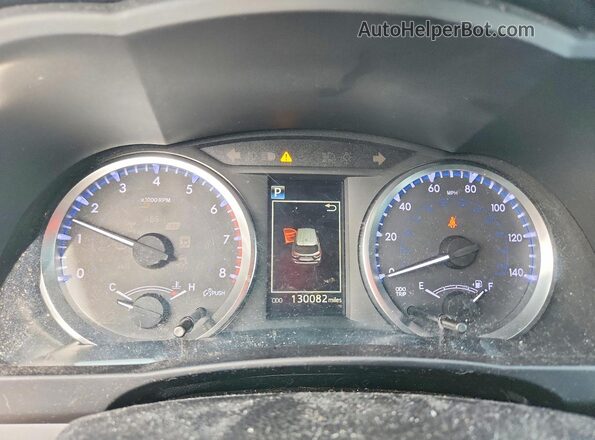 5TDZARFH6JS039986 2018 TOYOTA HIGHLANDER Burgundy Вид щитка приладів