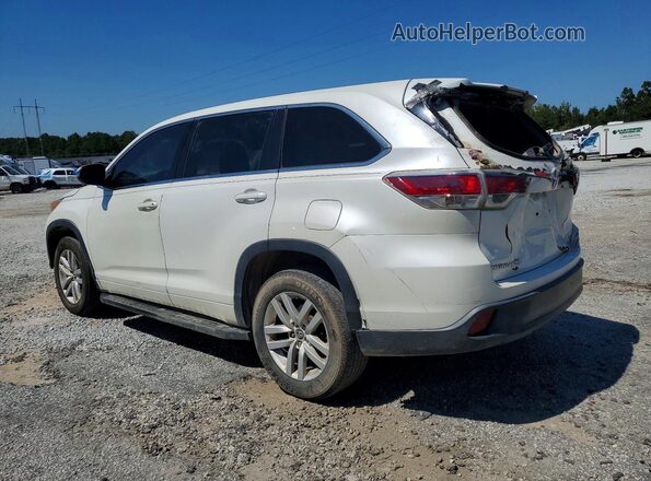 5TDZARFHXGS020852 2016 TOYOTA HIGHLANDER White Հետևի աջ
