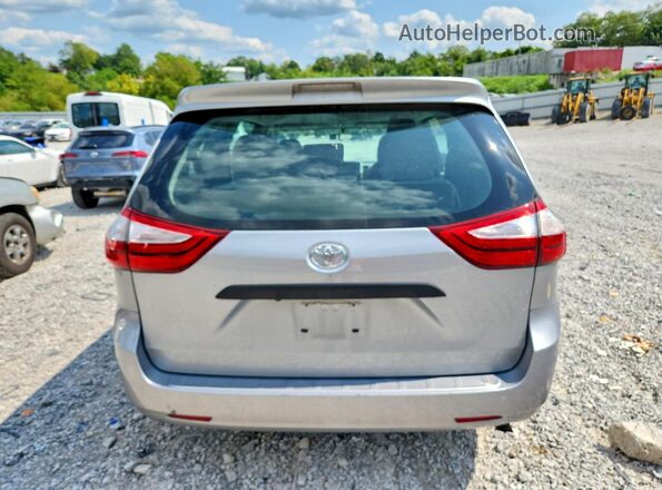 5TDZK3DC2GS759022 2016 TOYOTA SIENNA Silver Rear view