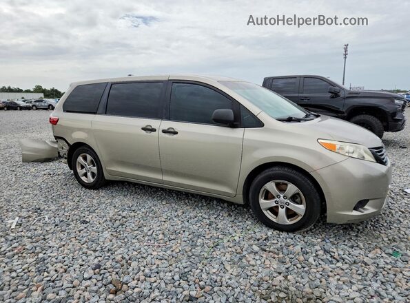 5TDZK3DC5GS734941 2016 TOYOTA SIENNA Gold Przód prawy