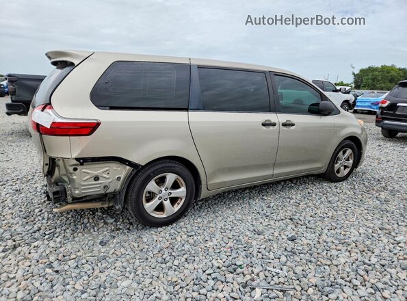 5TDZK3DC5GS734941 2016 TOYOTA SIENNA Gold Tył prawy