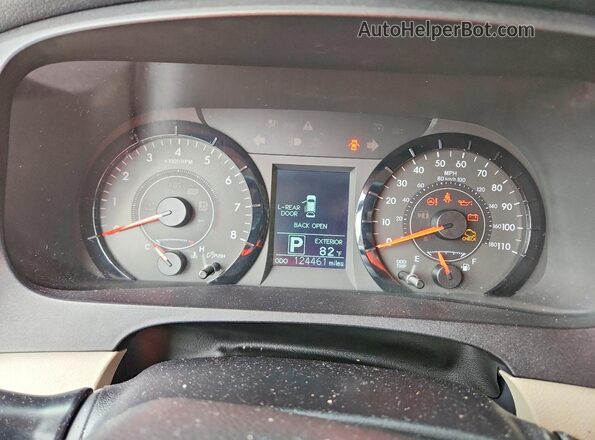 5TDZK3DC5GS734941 2016 TOYOTA SIENNA Gold Widok zestawu wskaźników