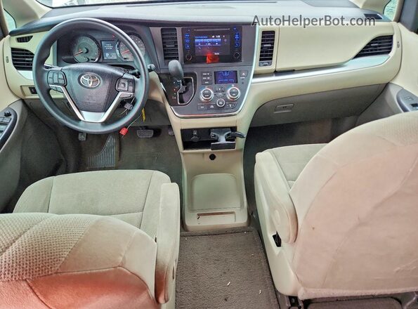 5TDZK3DC5GS734941 2016 TOYOTA SIENNA Gold Widok deski rozdzielczej
