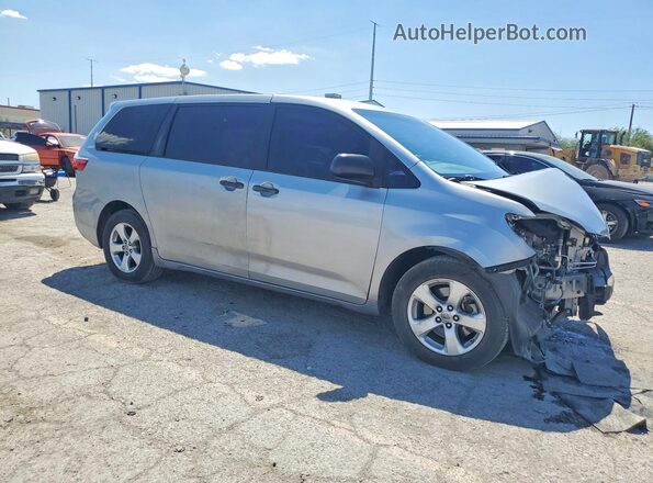 5TDZK3DC7GS761557 2016 TOYOTA SIENNA Silver Przód prawy