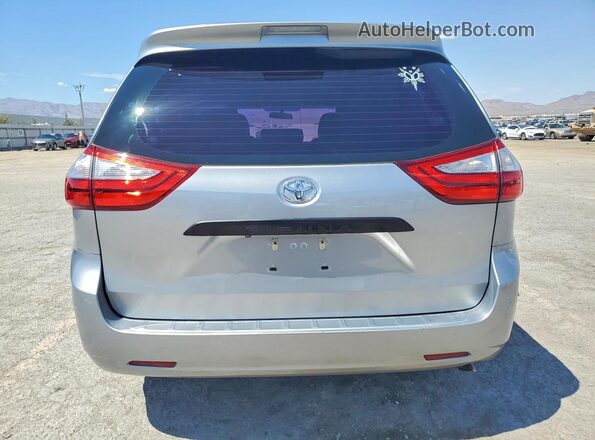 5TDZK3DC7GS761557 2016 TOYOTA SIENNA Silver Widok z tyłu