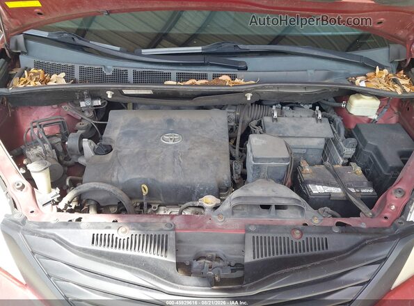5TDZK3DC8GS717812 2016 TOYOTA SIENNA Red Вид ззаду