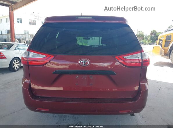 5TDZK3DC8GS717812 2016 TOYOTA SIENNA Red 