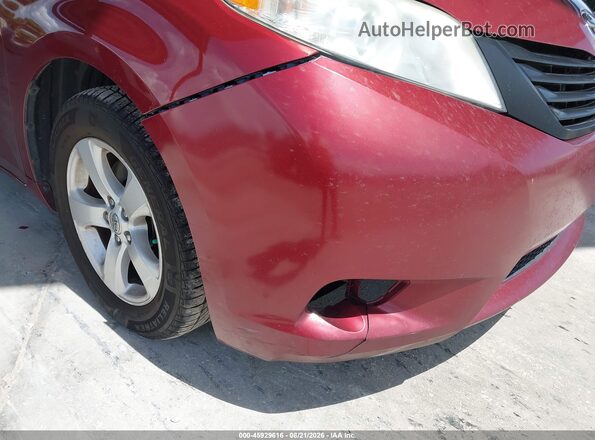 5TDZK3DC8GS717812 2016 TOYOTA SIENNA Red Вид спереду