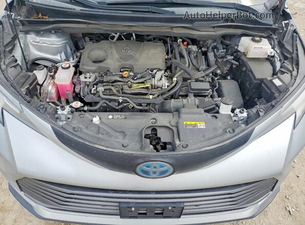 5TDZRKEC0MS033594 2021 TOYOTA SIENNA Silver Вид підкапотного простору