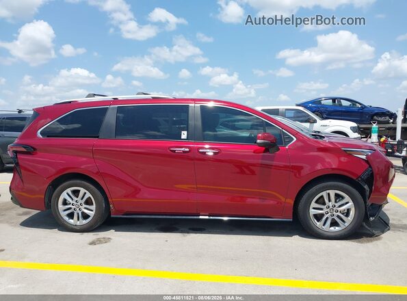5TDZSKFC6PS100321 2023 TOYOTA SIENNA Red უკანა სალონის ხედი