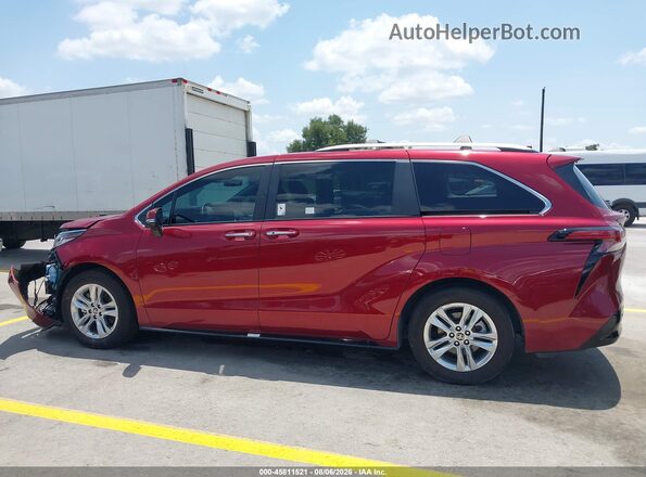 5TDZSKFC6PS100321 2023 TOYOTA SIENNA Red სალონის 360-გრადუსიანი ხედი