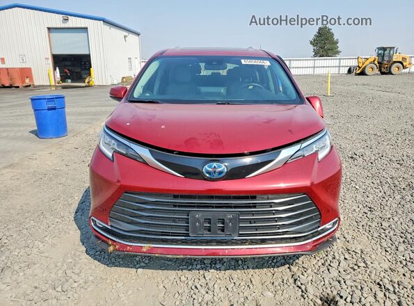 5TDZSKFC9PS094367 2023 TOYOTA SIENNA Red Widok z przodu